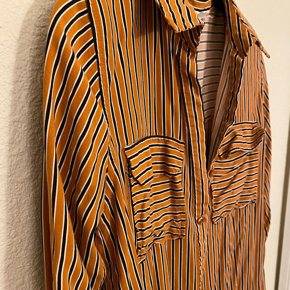 Striped button up shirt